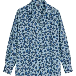 Femme Vilebrequin Robes^Chemise En Voile De Coton Organique Femme Turtles Leopard- X Angelo Tarlazzi