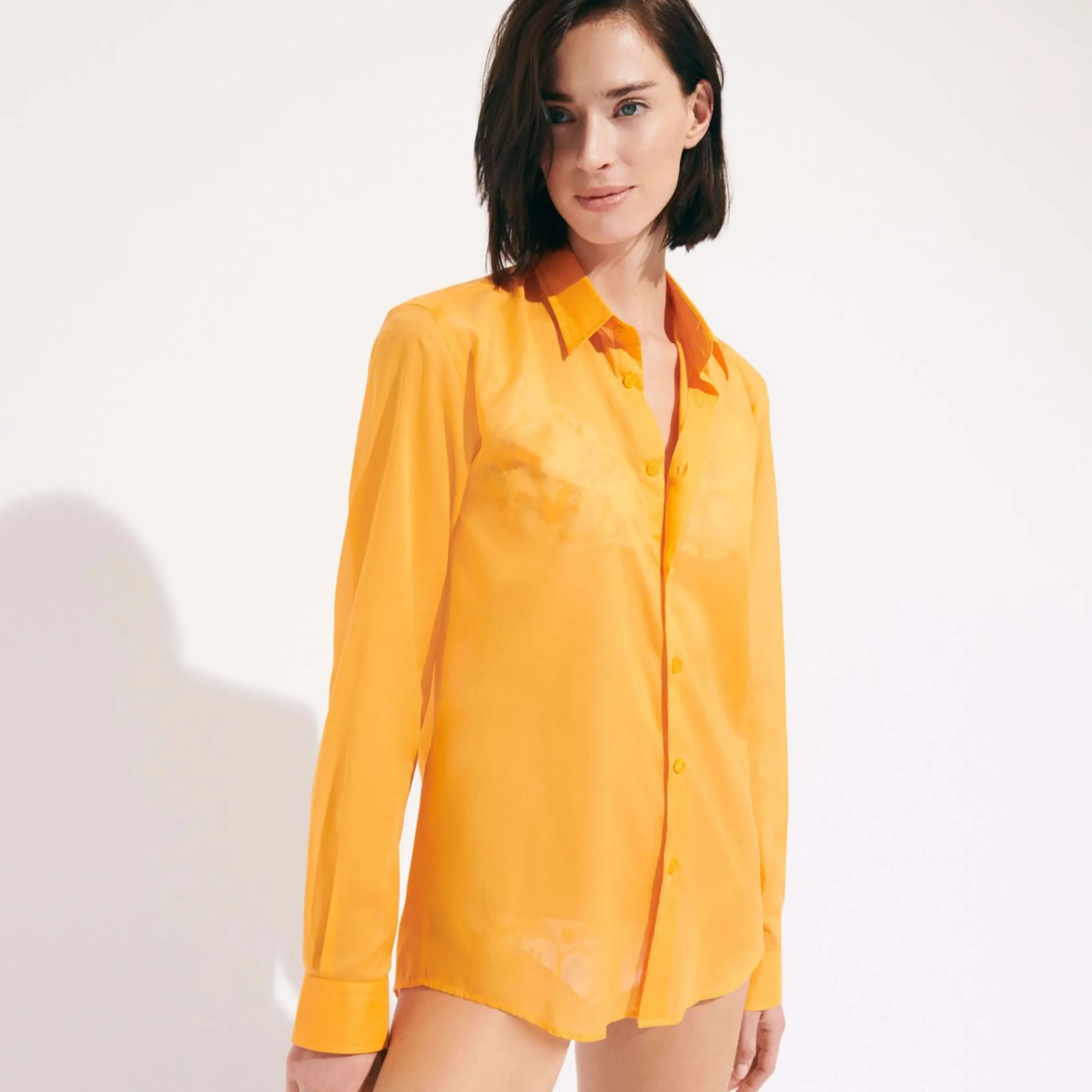 Femme Vilebrequin Chemises^Chemise En Voile De Coton Organique Unisexe Unie
