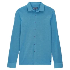 Homme Vilebrequin Chemises^Chemise Pique De Coton Changeant Homme