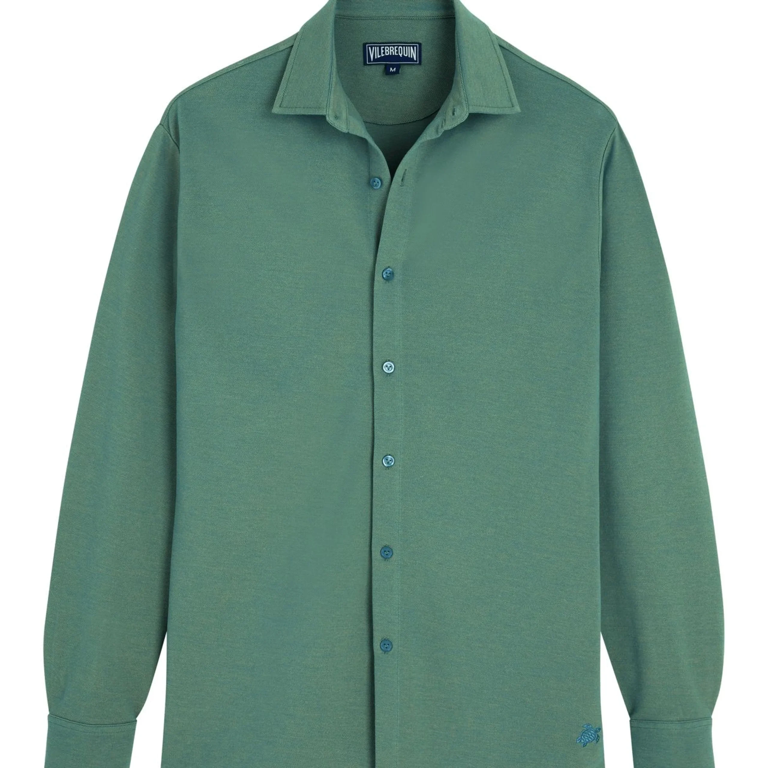 Homme Vilebrequin Chemises^Chemise Pique De Coton Changeant Homme