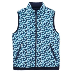 Femme Vilebrequin Vestes^Doudoune Sans Manches Reversible Unisexe Blurred Turtles