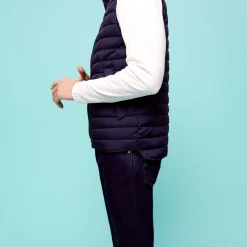 Femme Vilebrequin Vestes^Doudoune Sans Manches Reversible Unisexe Blurred Turtles