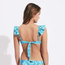 Femme Vilebrequin Tous Les Hauts^Haut De Maillot De Bain A Armature Femme Flowers Tie & Dye