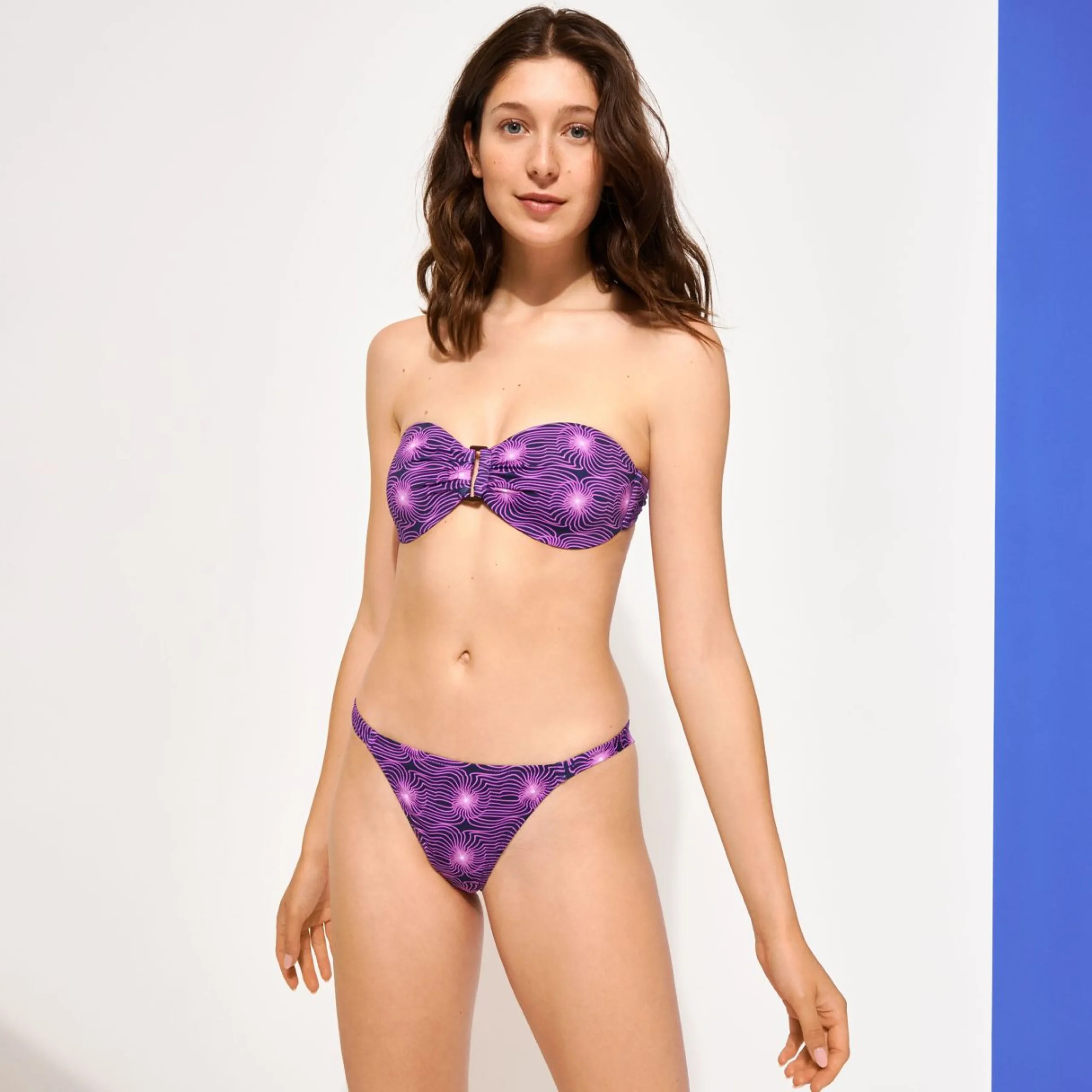 Femme Vilebrequin Haut Bandeau^Haut De Maillot De Bain Bandeau Femme Hypno Shell