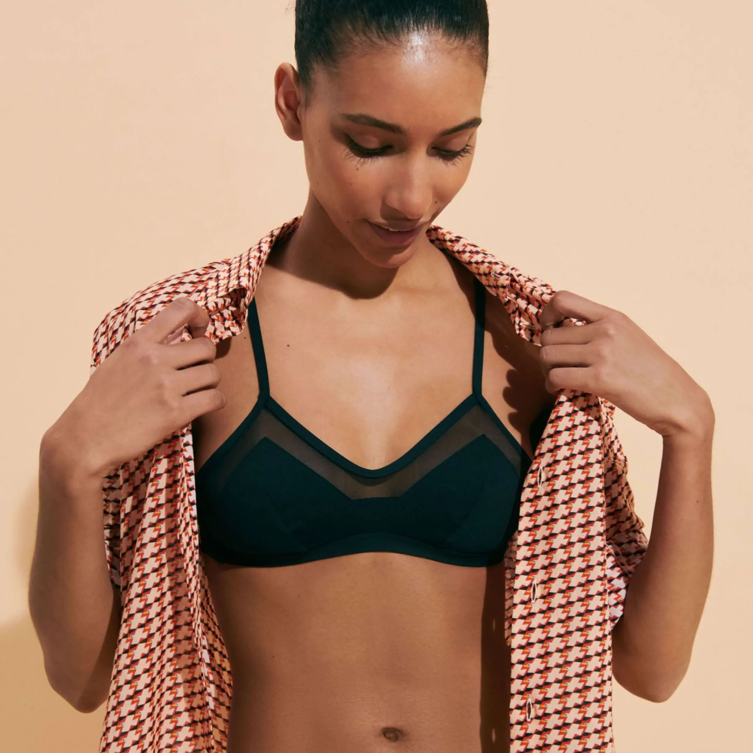 Femme Vilebrequin Haut Triangle^Haut De Maillot De Bain Femme Effet Transparent