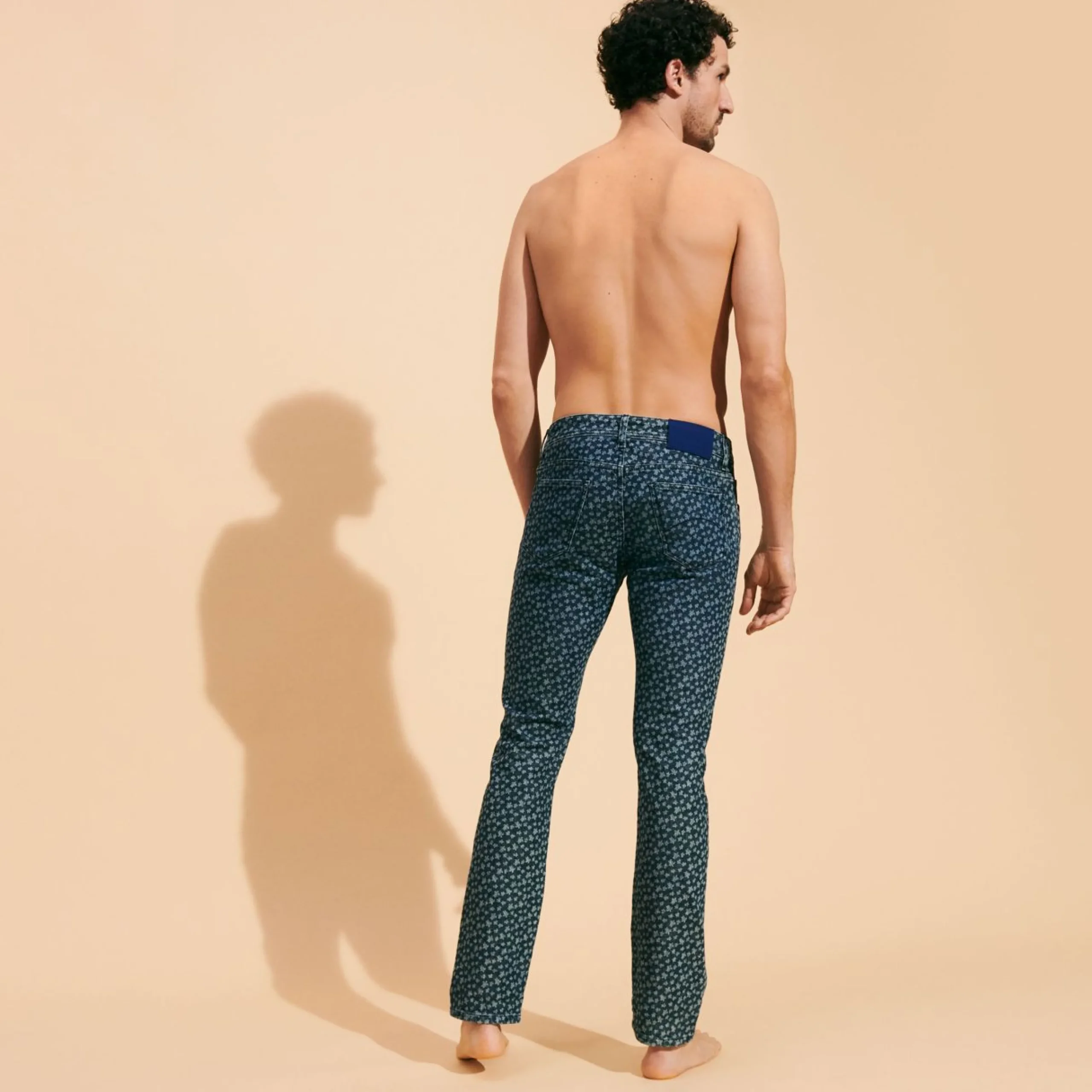 Homme Vilebrequin Pantalons^Jeans 5 Poches Homme Imprime Micro Turtles Corrosion