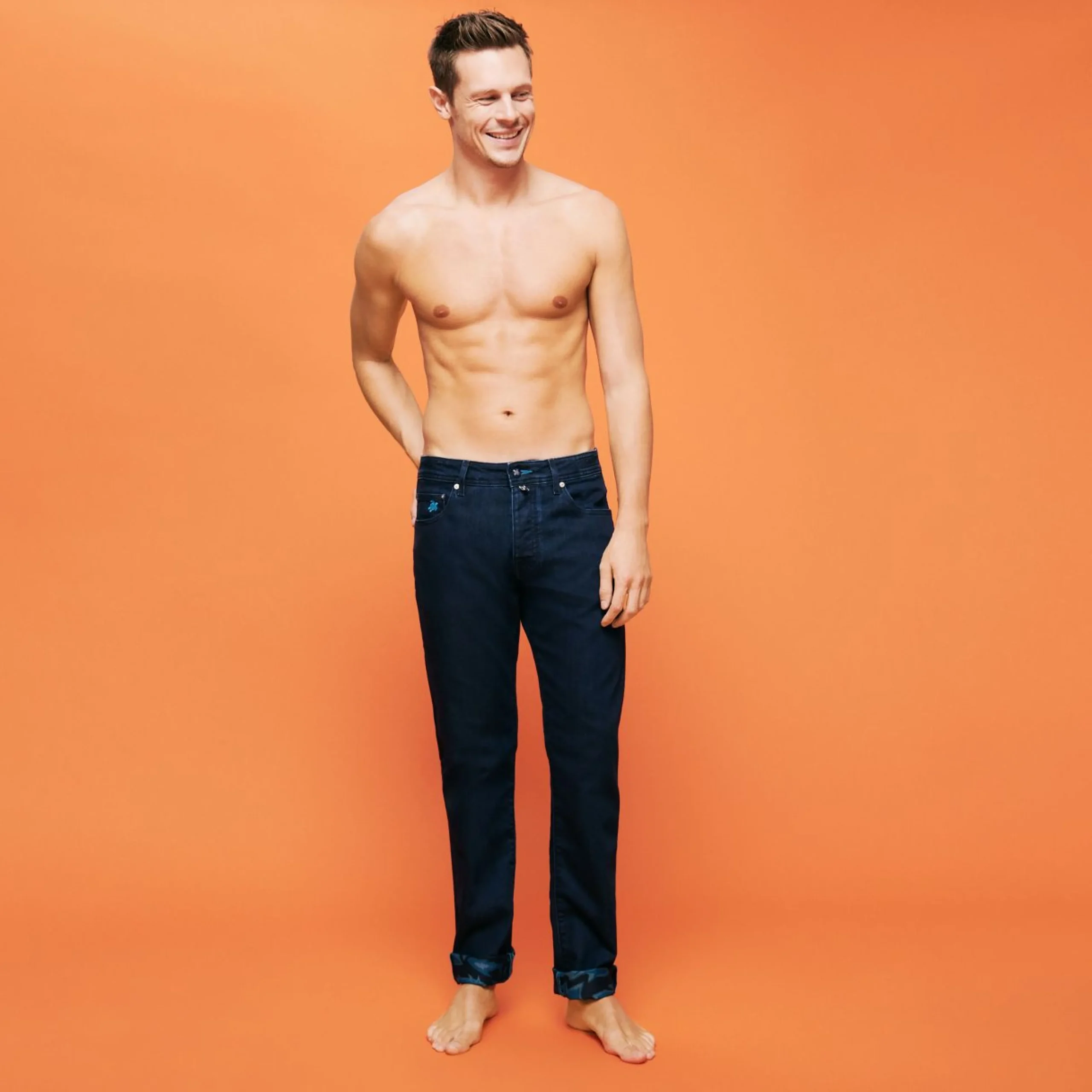 Homme Vilebrequin Pantalons^Jeans 5 Poches Homme Requins 3D
