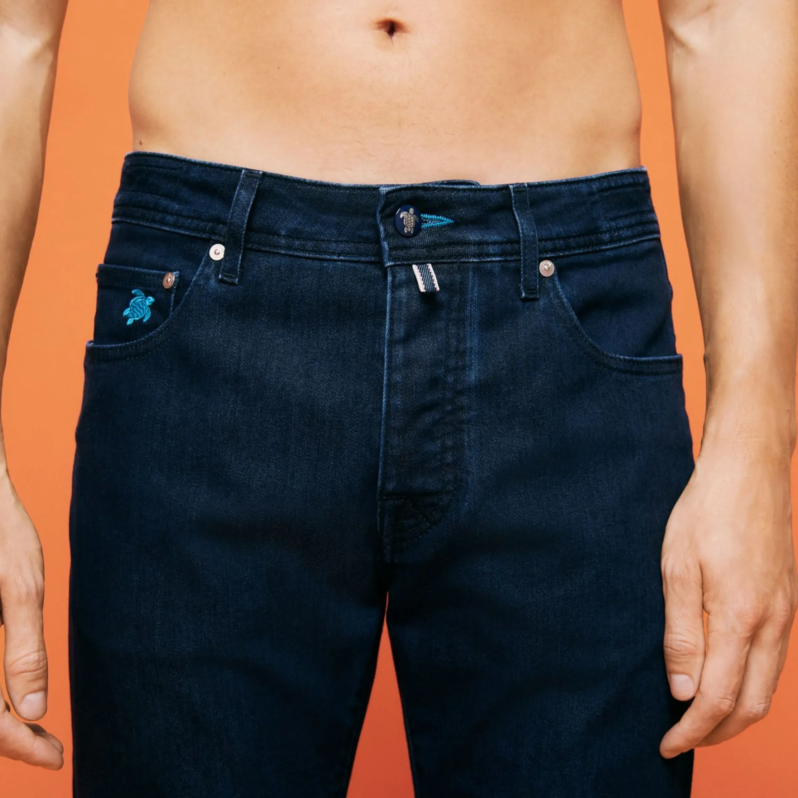 Homme Vilebrequin Pantalons^Jeans 5 Poches Homme Requins 3D
