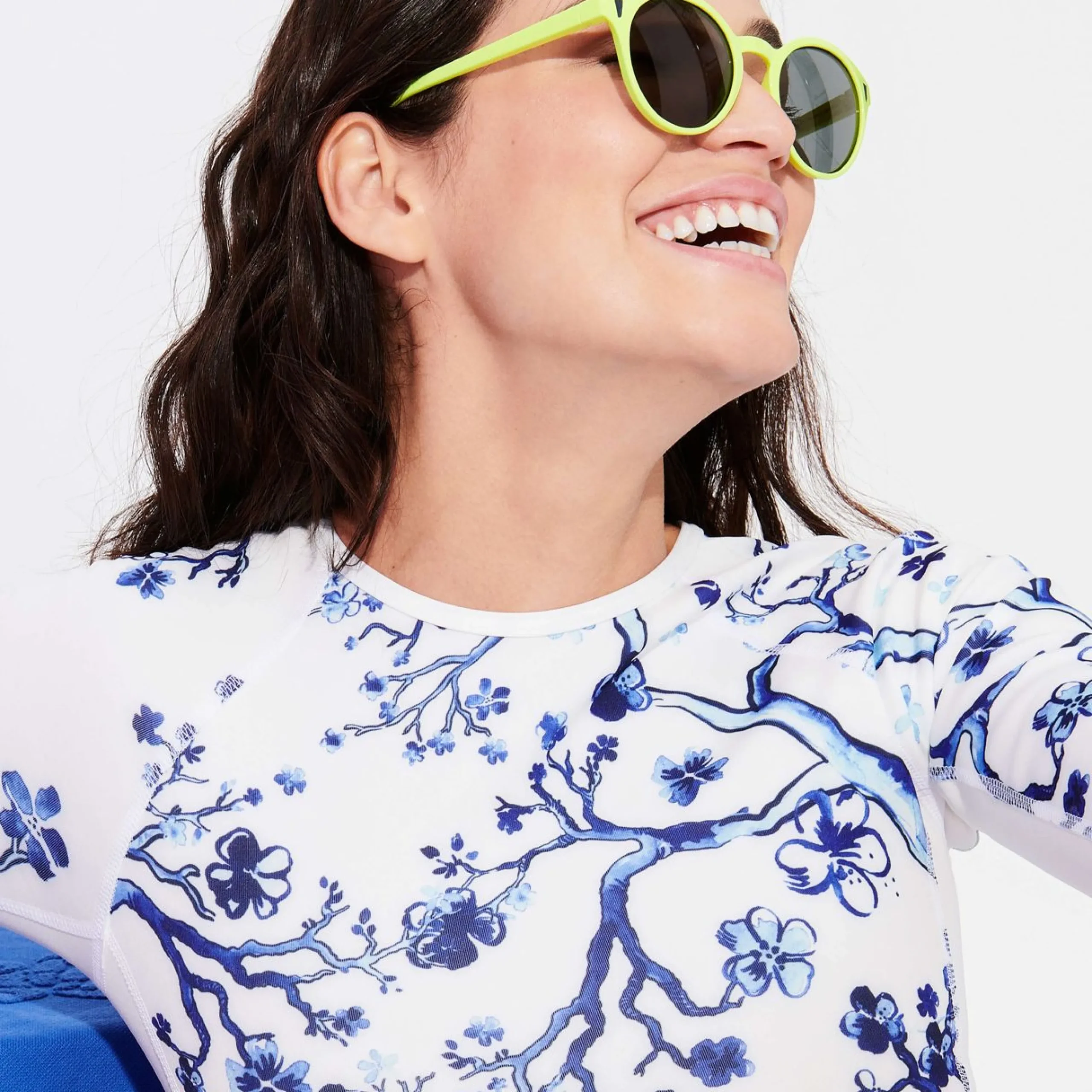 Femme Vilebrequin Lunettes De Soleil^Lunettes De Soleil Flottantes Vertes Unies