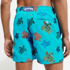 Homme Vilebrequin Le Brodé^Maillot De Bain Brodé Homme Ronde Des Tortues - Edition Limitee