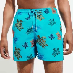 Homme Vilebrequin Le Brodé^Maillot De Bain Brodé Homme Ronde Des Tortues - Edition Limitee