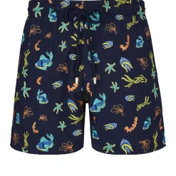 Homme Vilebrequin Le Père & Fils^Maillot De Bain Brodé Homme Naive Fish - Edition Limitee