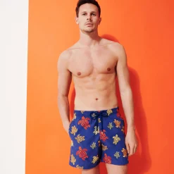 Homme Vilebrequin Le Brodé^Maillot De Bain Brodé Homme Ronde Des Tortues - Edition Limitee