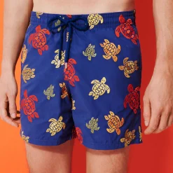 Homme Vilebrequin Le Brodé^Maillot De Bain Brodé Homme Ronde Des Tortues - Edition Limitee