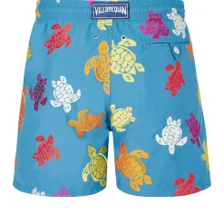 Homme Vilebrequin Le Brodé^Maillot De Bain Brodé Homme Ronde Tortues Multicolores - Edition Limitee