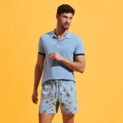 Homme Vilebrequin Le Père & Fils^Maillot De Bain Brodé Homme Naive Fish - Edition Limitee