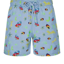 Homme Vilebrequin Le Père & Fils^Maillot De Bain Brodé Homme Naive Fish - Edition Limitee
