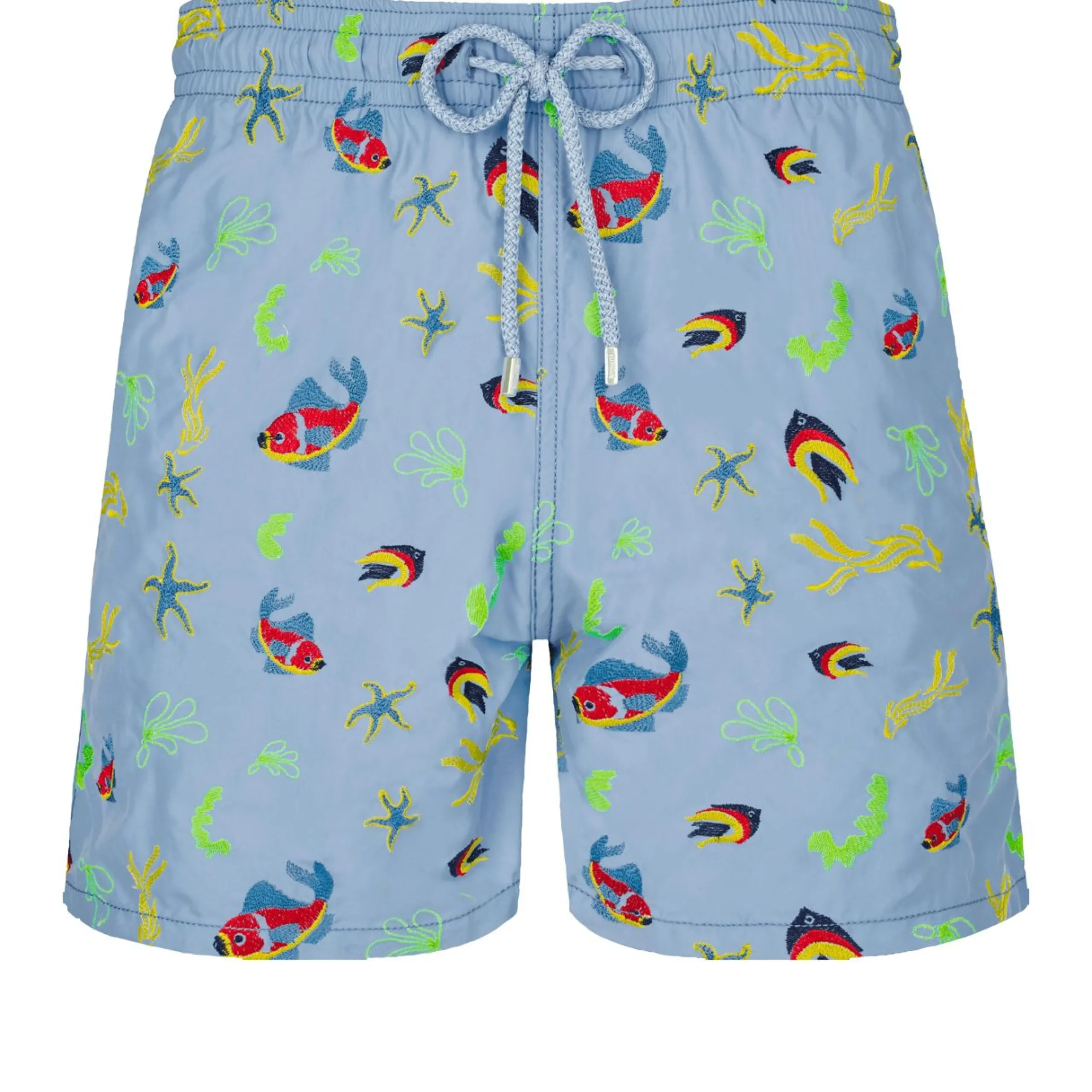 Homme Vilebrequin Le Père & Fils^Maillot De Bain Brodé Homme Naive Fish - Edition Limitee