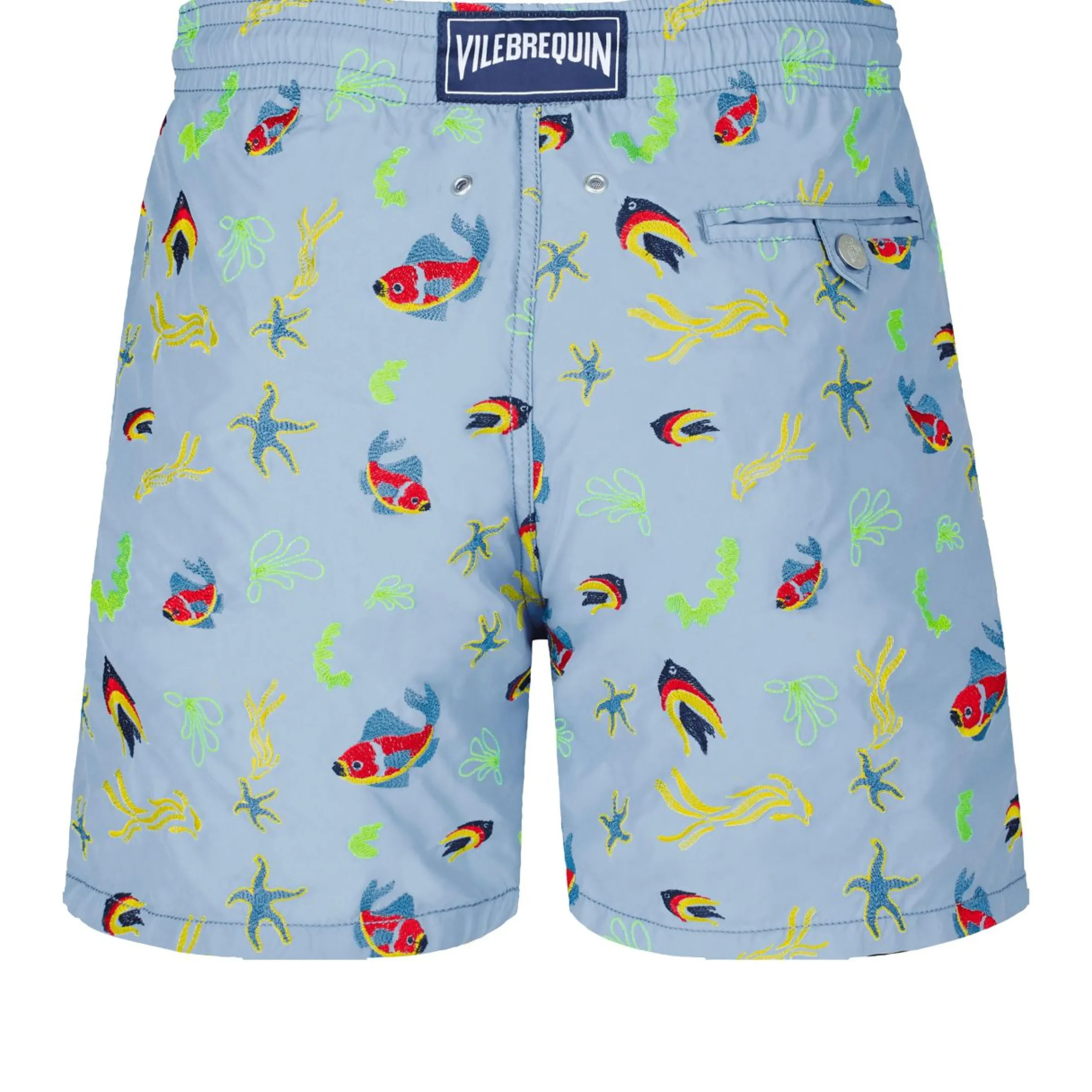 Homme Vilebrequin Le Père & Fils^Maillot De Bain Brodé Homme Naive Fish - Edition Limitee