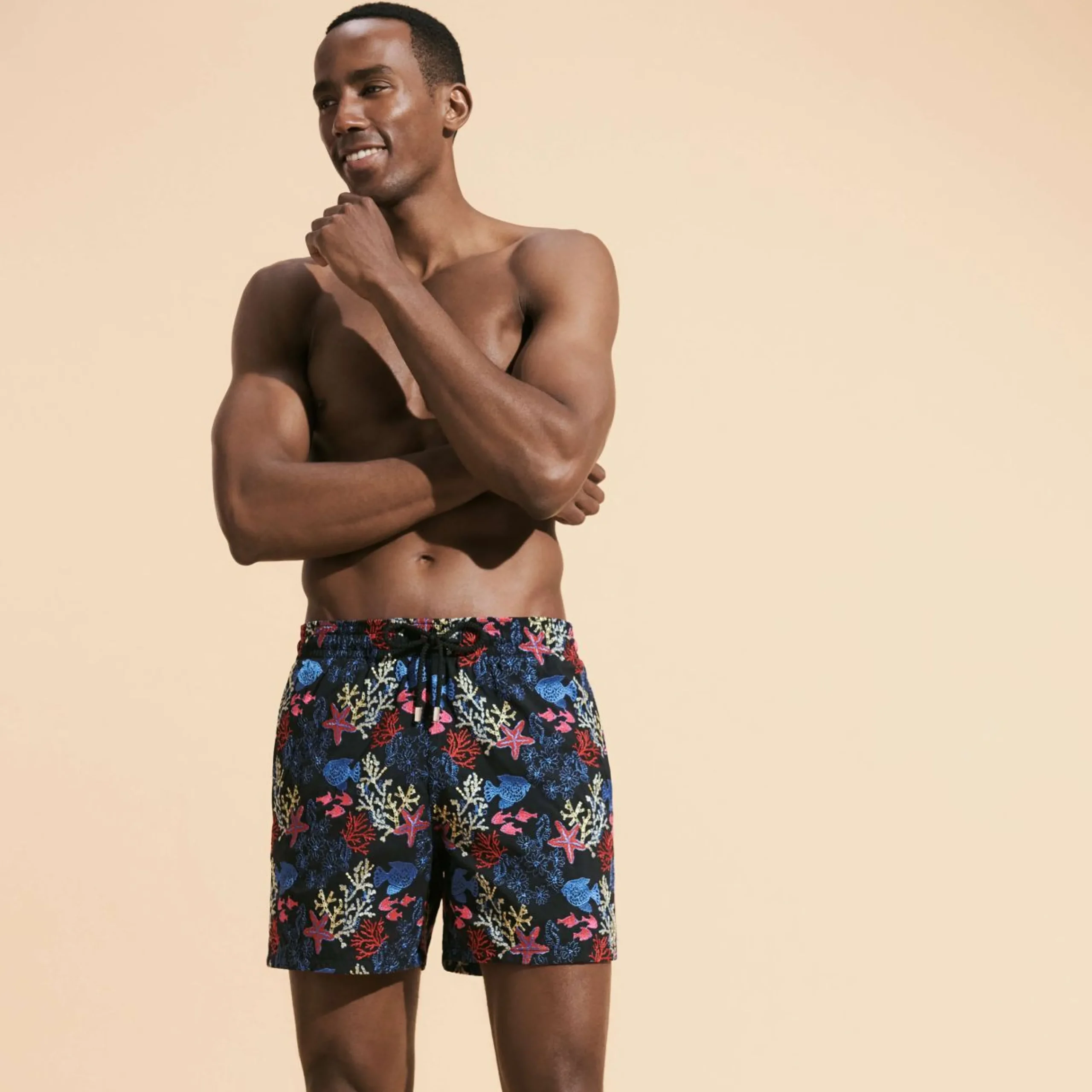 Homme Vilebrequin Le Brodé^Maillot De Bain Brodé Homme Fond Marins - Edition Limitee