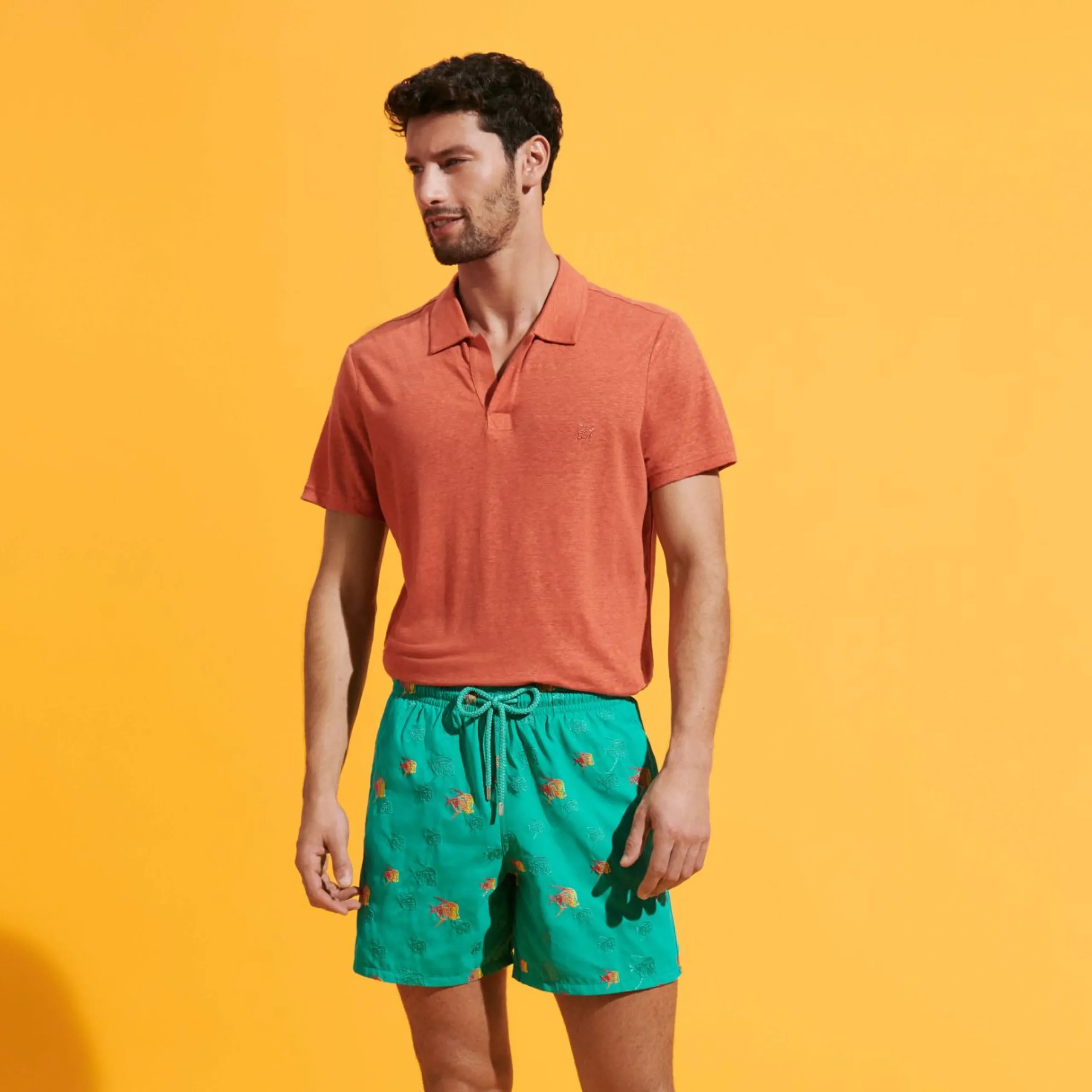 Homme Vilebrequin Le Brodé^Maillot De Bain Brodé Homme Piranhas - Edition Limitee