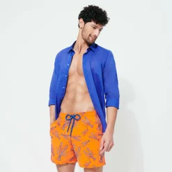 Homme Vilebrequin Le Brodé^Maillot De Bain Brodé Homme Lobsters - Edition Limitee