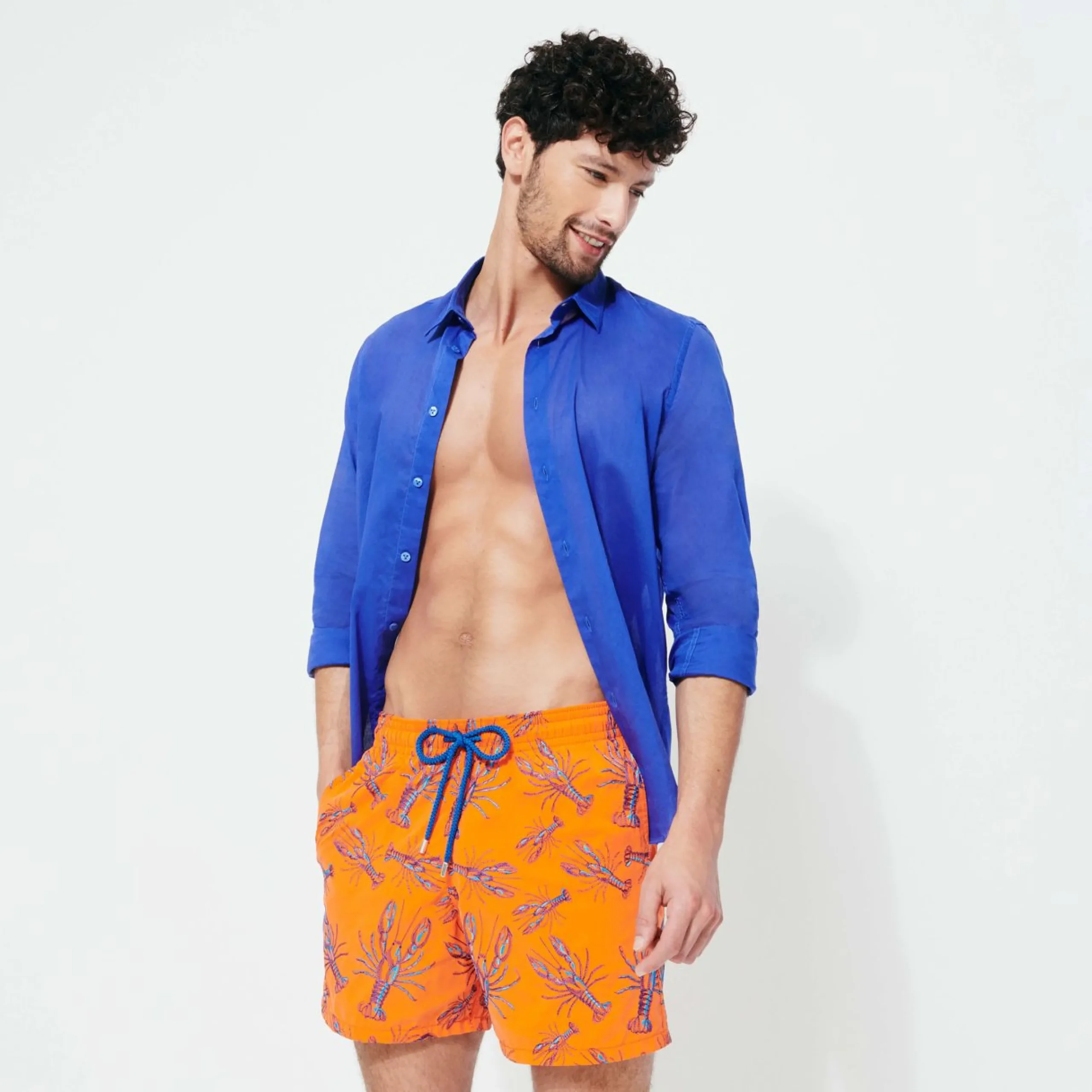 Homme Vilebrequin Le Brodé^Maillot De Bain Brodé Homme Lobsters - Edition Limitee