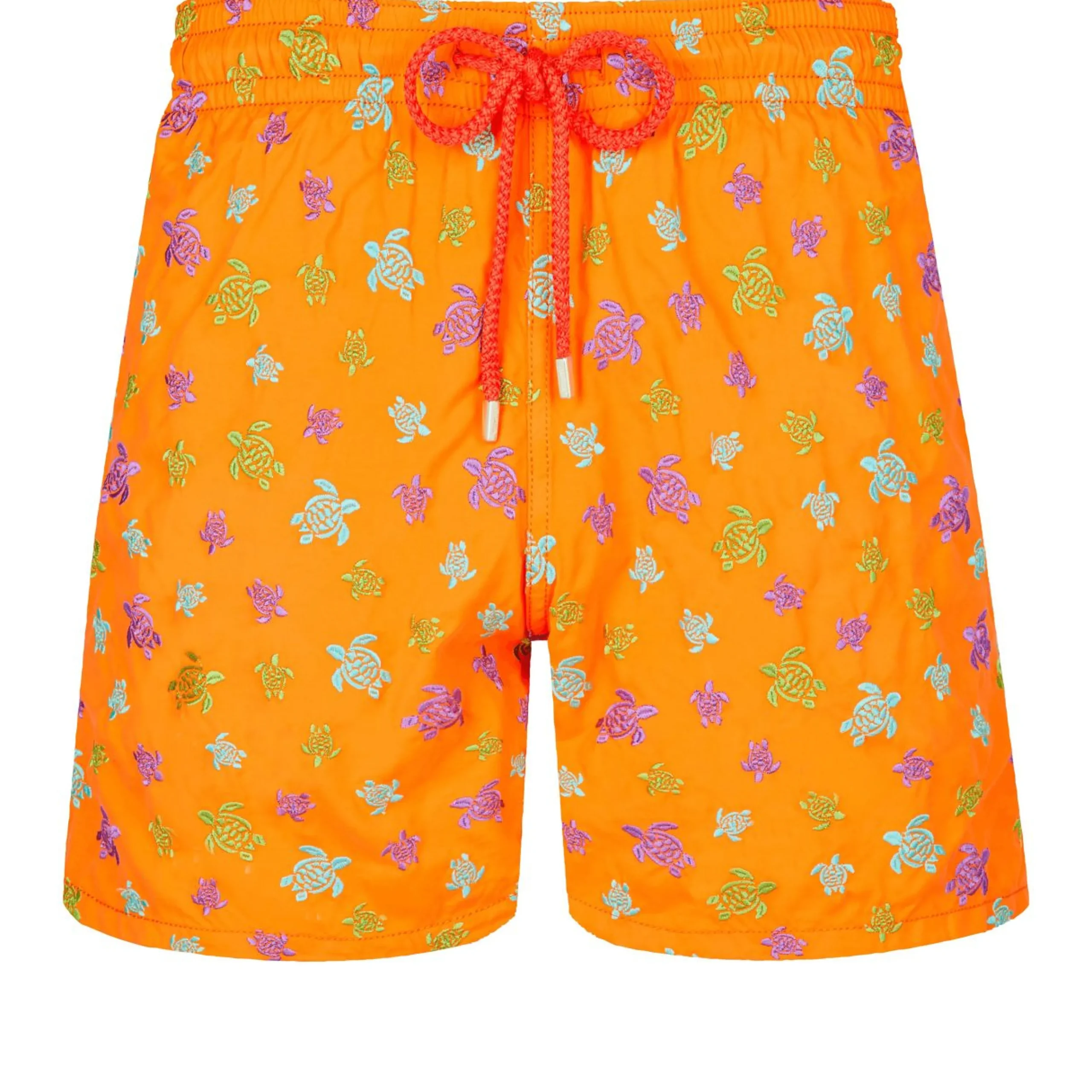 Homme Vilebrequin Le Brodé^Maillot De Bain Brodé Homme Micro Ronde Des Tortues Rainbow - Edition Limitee