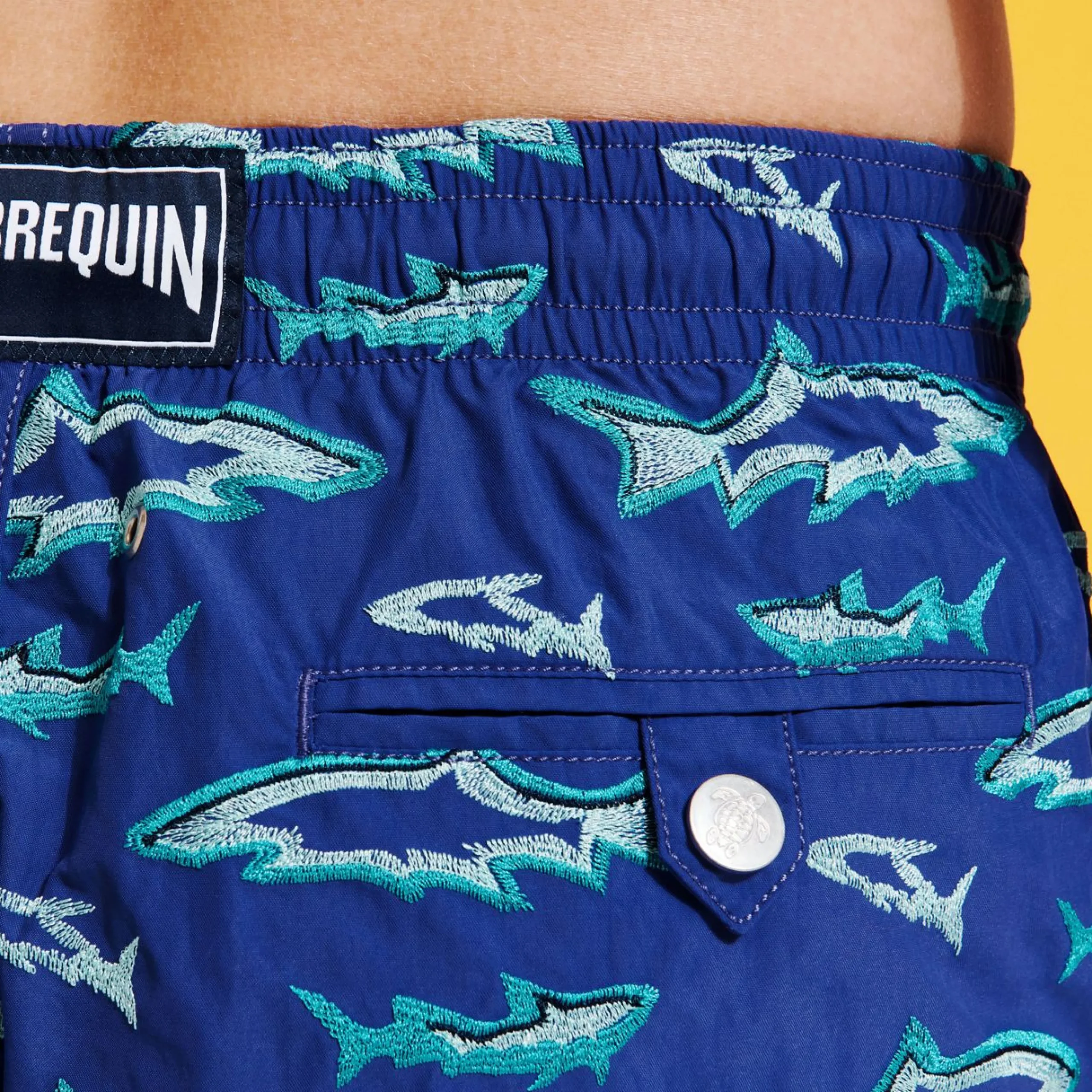 Homme Vilebrequin Le Brodé^Maillot De Bain Brodé Homme Requins 3D - Edition Limitee