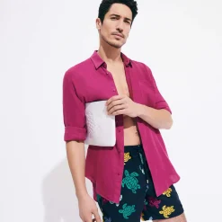 Homme Vilebrequin Le Brodé^Maillot De Bain Brodé Homme Ronde Tortues Multicolores - Edition Limitee