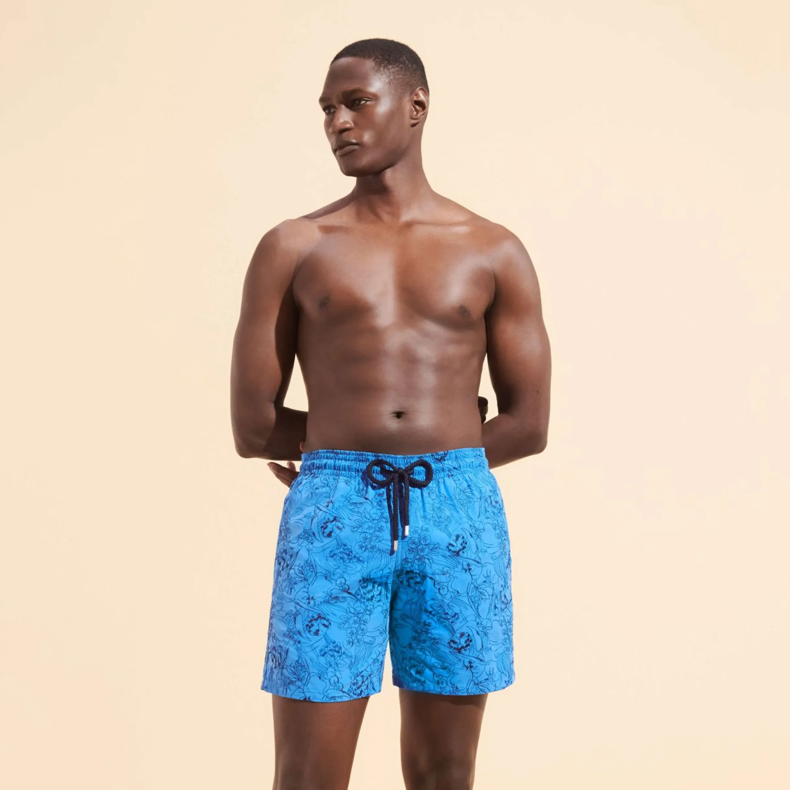 Homme Vilebrequin Le Brodé^Maillot De Bain Brodé Homme Marche Provencal - Edition Limitee