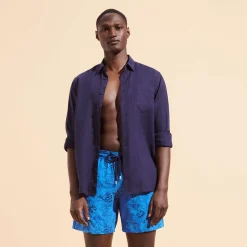 Homme Vilebrequin Le Brodé^Maillot De Bain Brodé Homme Marche Provencal - Edition Limitee