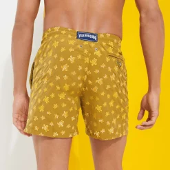 Homme Vilebrequin Le Brodé^Maillot De Bain Brodé Homme Micro Ronde Des Tortues - Edition Limitee