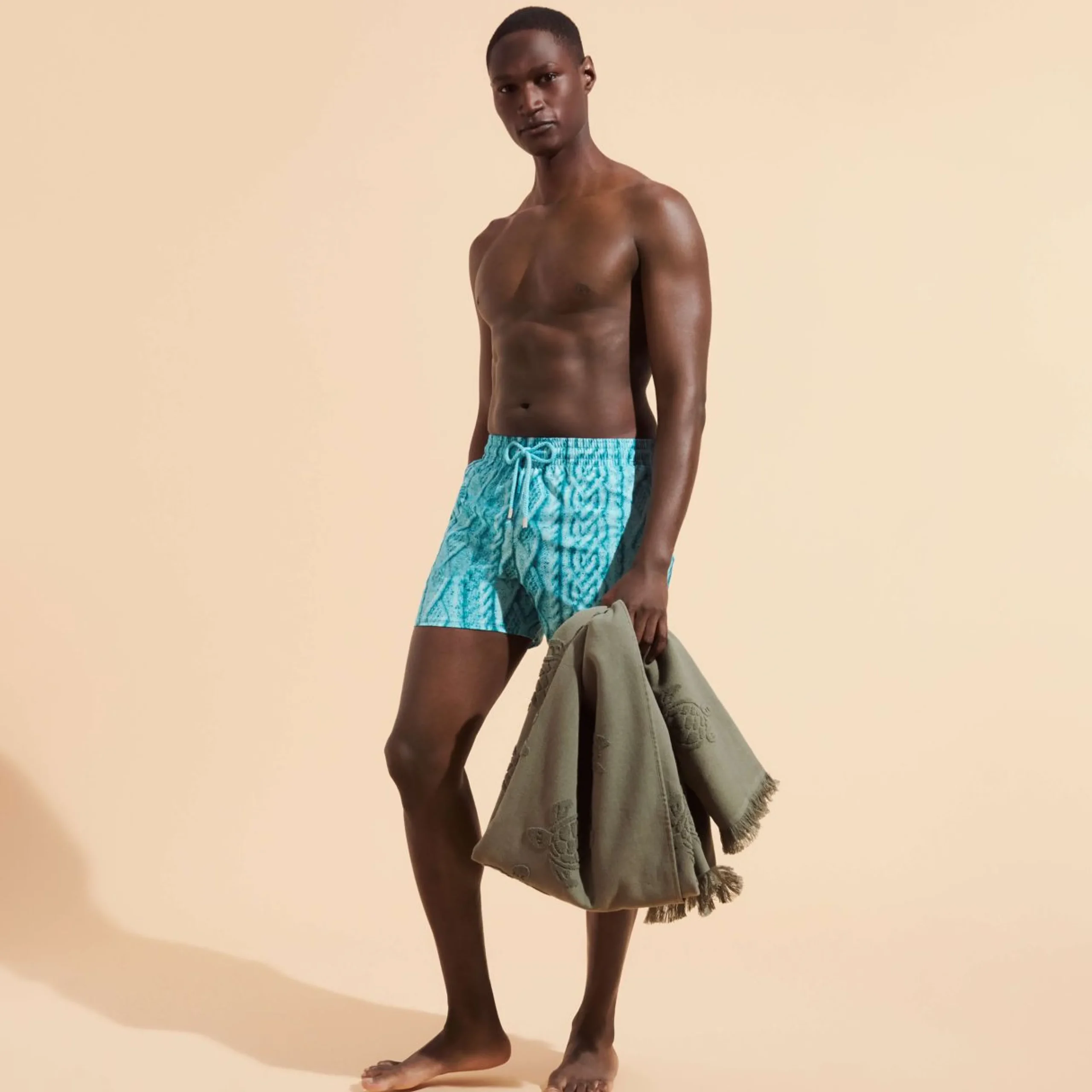 Homme Vilebrequin Le Stretch^Maillot De Bain Court Homme Stretch Aran Knit
