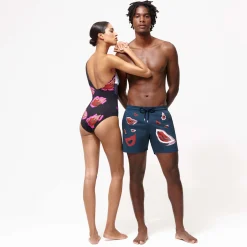 Homme Vilebrequin Le Stretch^Maillot De Bain Court Stretch Homme Passion - X Deux Femmes Noires