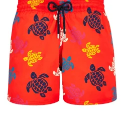 Homme Vilebrequin Le Stretch^Maillot De Bain Court Stretch Homme Ronde Tortues Multicolores