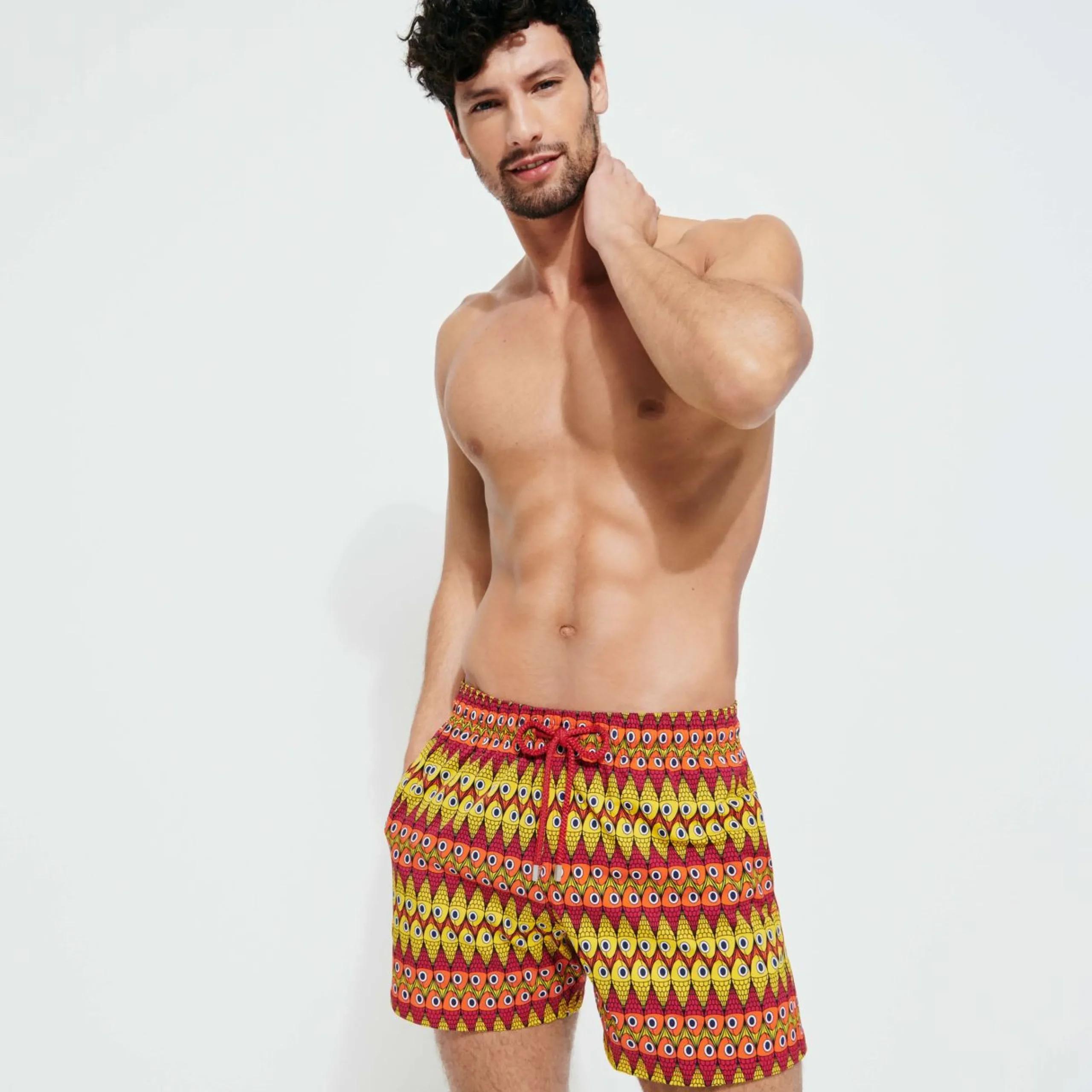 Homme Vilebrequin Le Stretch^Maillot De Bain Court Stretch Homme Fish On Line