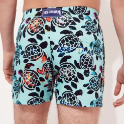 Homme Vilebrequin Le Stretch^Maillot De Bain Court Stretch Homme Screen Turtles