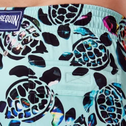 Homme Vilebrequin Le Stretch^Maillot De Bain Court Stretch Homme Screen Turtles