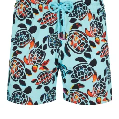 Homme Vilebrequin Le Stretch^Maillot De Bain Court Stretch Homme Screen Turtles