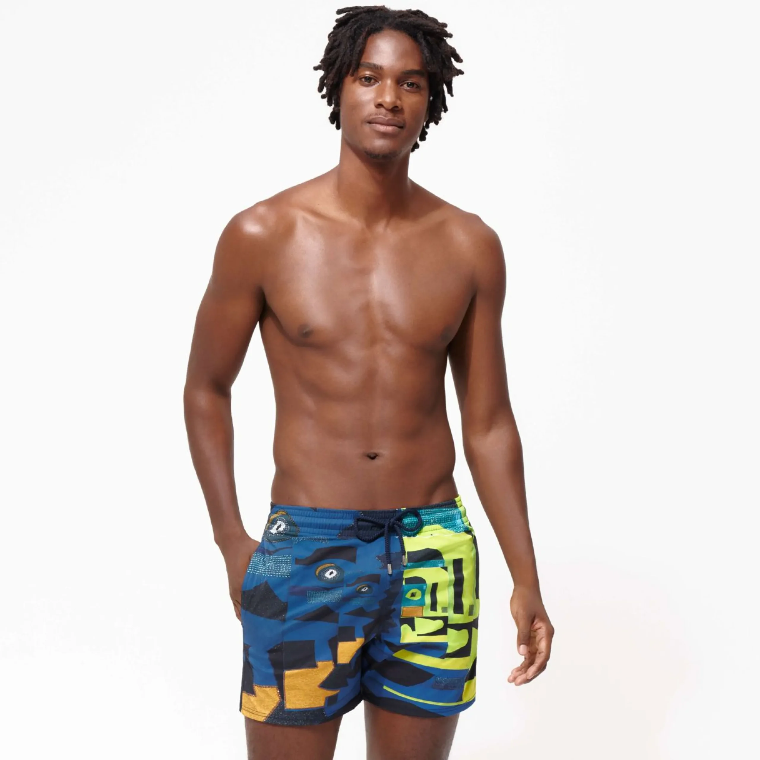 Homme Vilebrequin Le Stretch^Maillot De Bain Court Stretch Homme Eternite - X Deux Femmes Noires