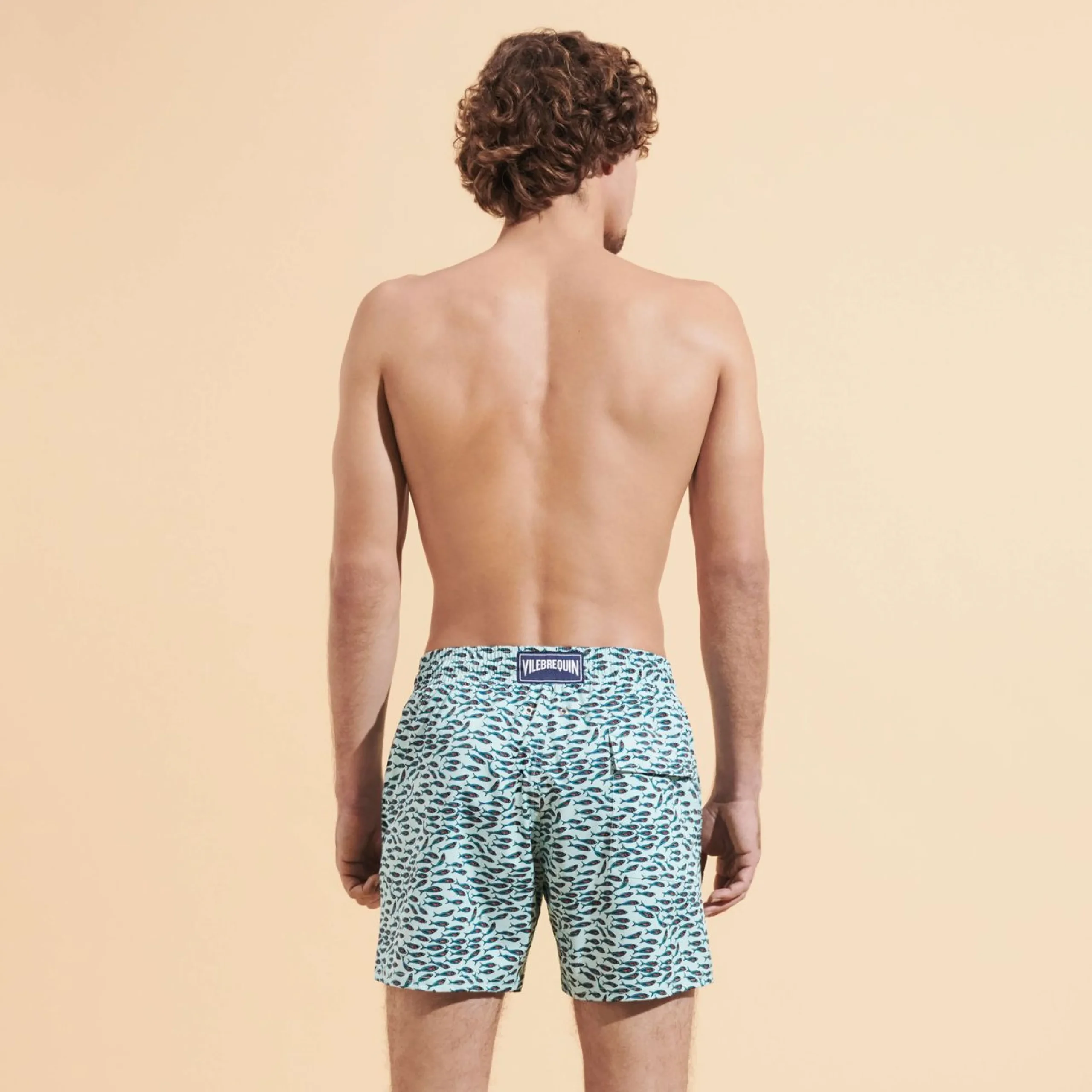 Homme Vilebrequin Le Père & Fils^Maillot De Bain Court Stretch Homme Gulf Stream