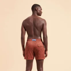 Homme Vilebrequin Le Stretch^Maillot De Bain Court Stretch Homme Jacquard Tortue