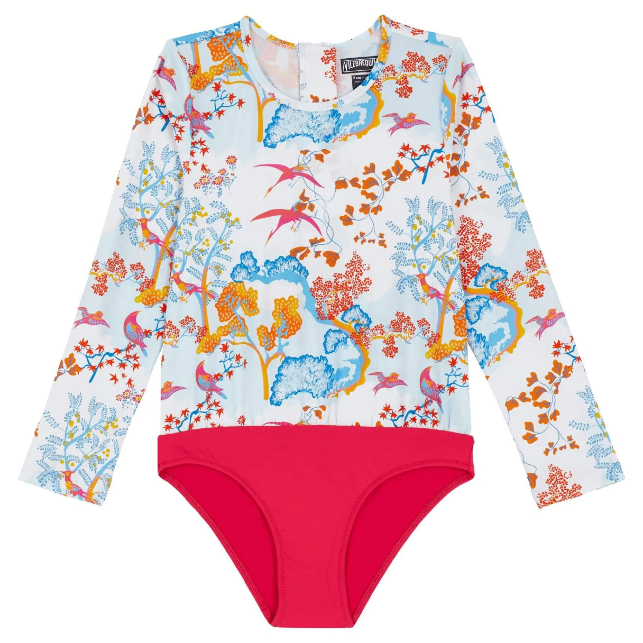 Fille Vilebrequin Une Pièce^Maillot De Bain Fille Anti Uv Fermeture Zippee Peaceful Trees