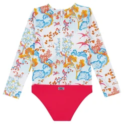 Fille Vilebrequin Une Pièce^Maillot De Bain Fille Anti Uv Fermeture Zippee Peaceful Trees