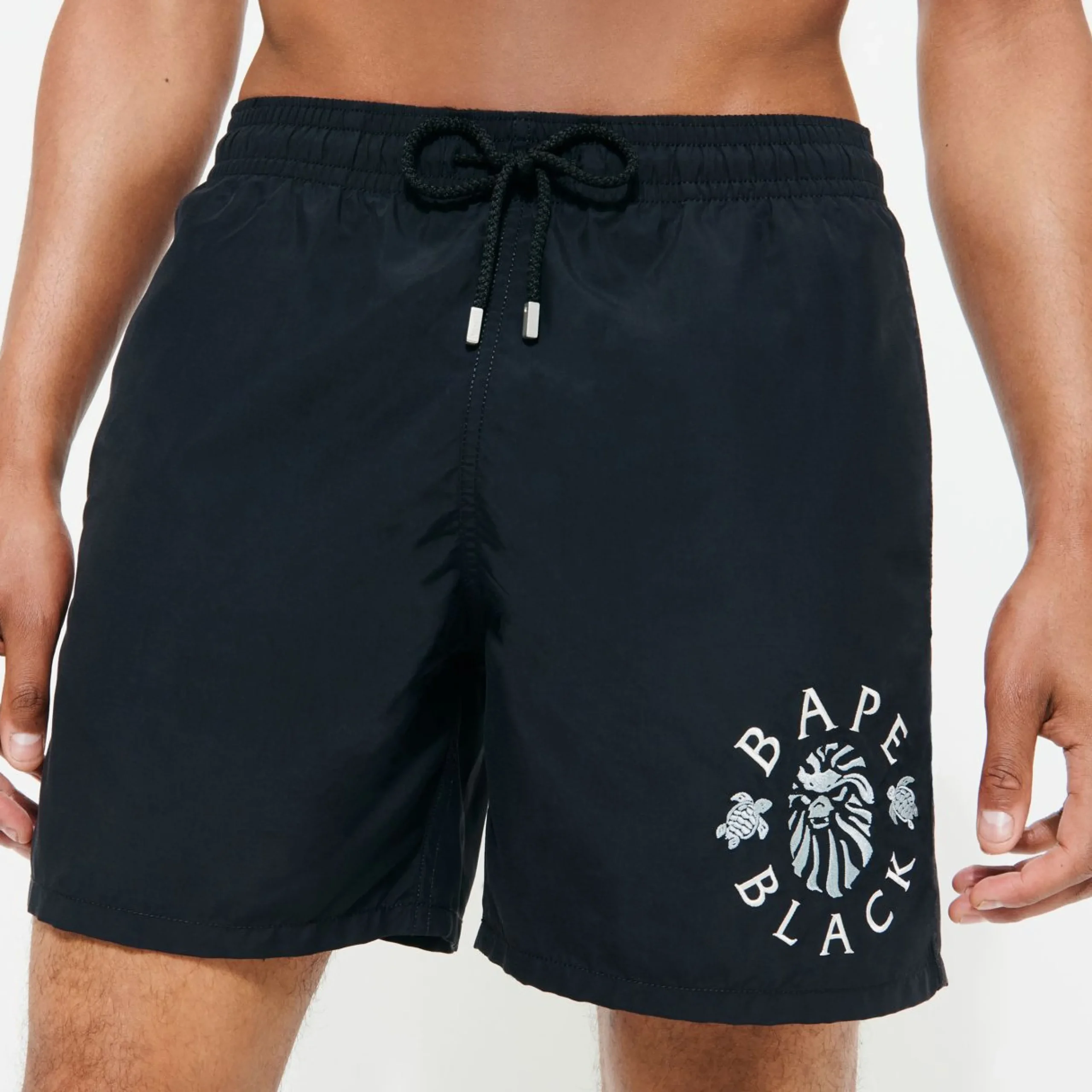 Homme Vilebrequin Le Brodé^Maillot De Bain Homme Brodé Logo - X Bape® Black