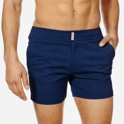 Homme Vilebrequin La Ceinture Plate^Maillot De Bain Homme Court Stretch Ceinture Plate Prince De Galles