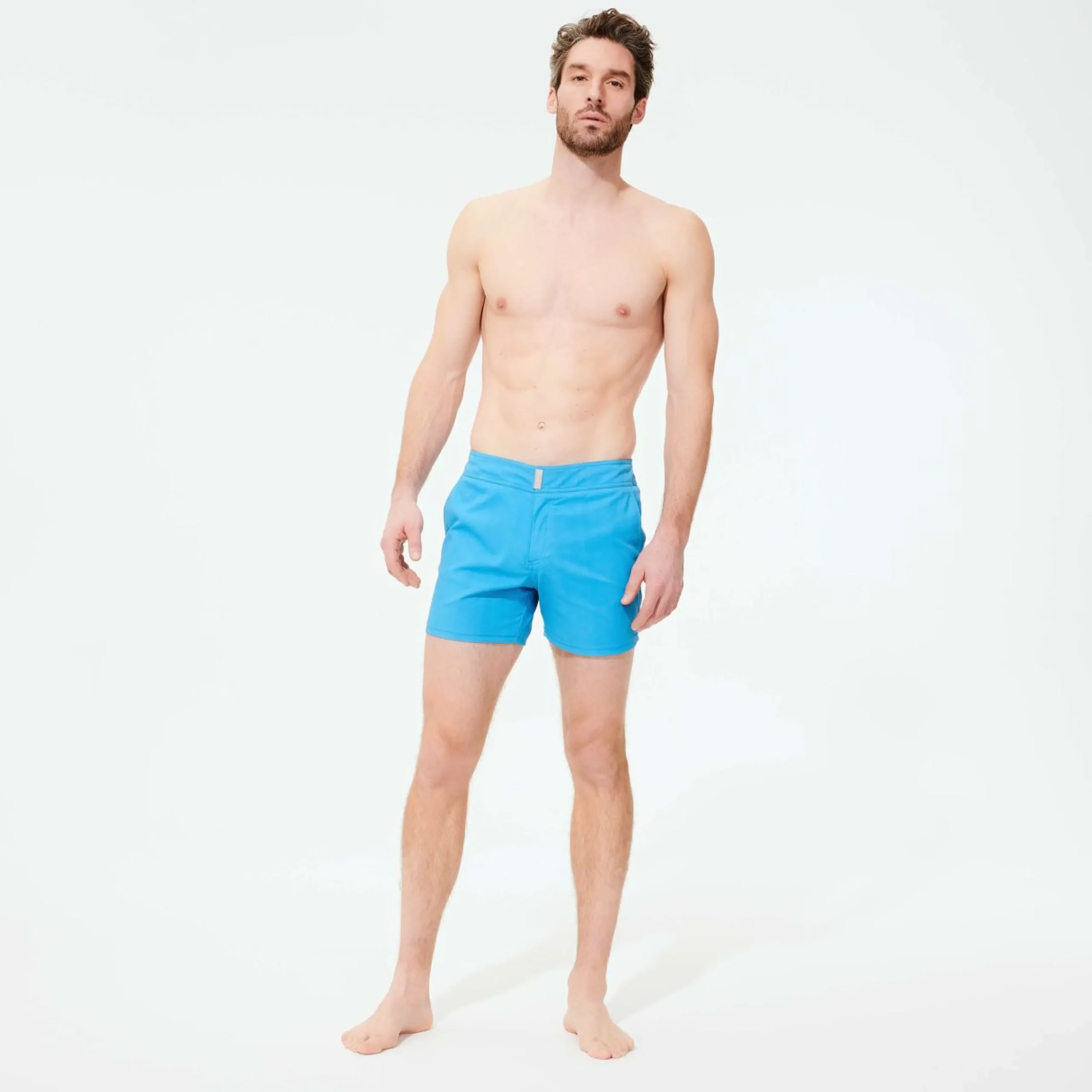 Homme Vilebrequin La Ceinture Plate^Maillot De Bain Homme Court Stretch Ceinture Plate Prince De Galles