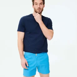 Homme Vilebrequin La Ceinture Plate^Maillot De Bain Homme Court Stretch Ceinture Plate Prince De Galles