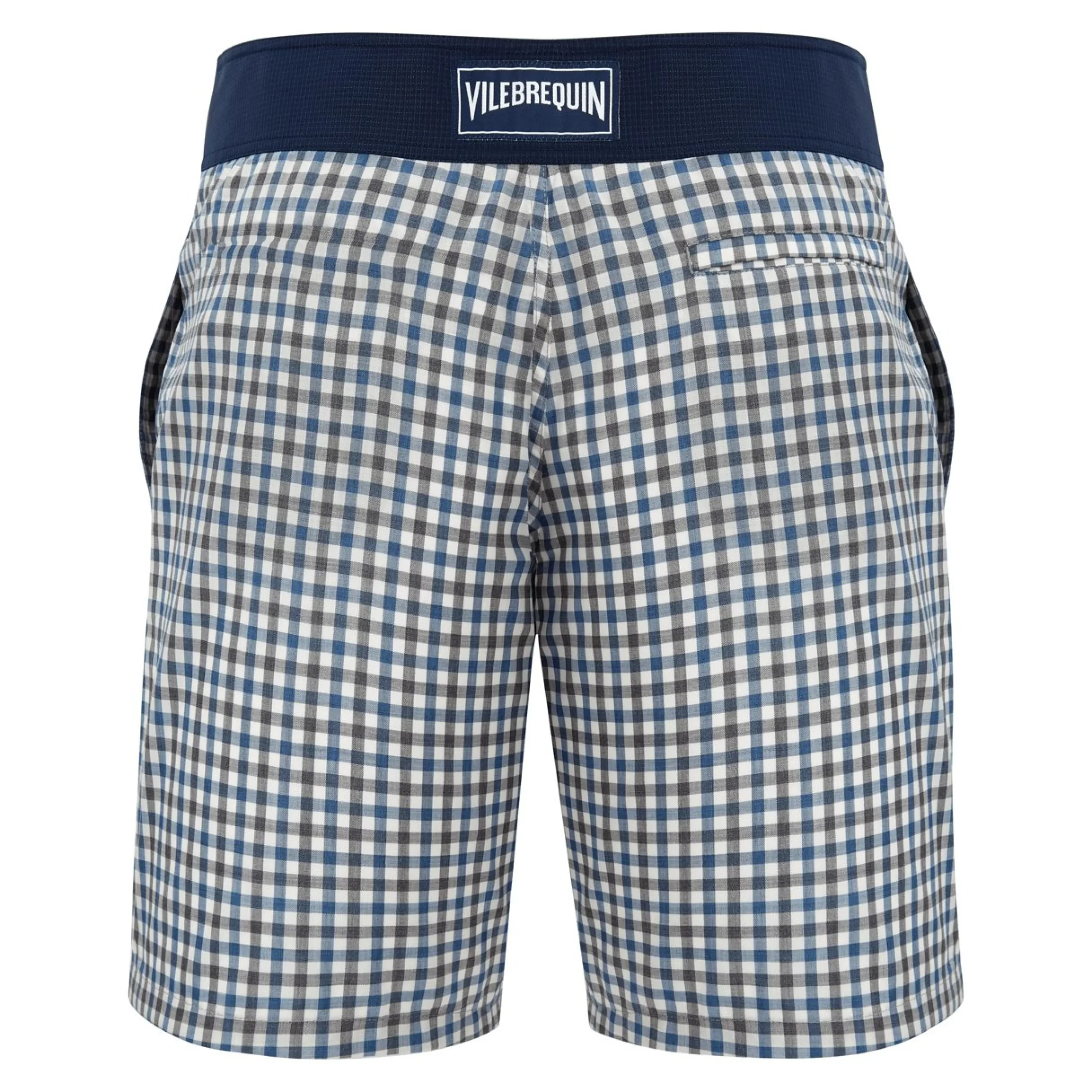 Homme Vilebrequin Le Long^Maillot De Bain Homme En Laine Merinos Carreaux - X The Woolmark Company